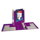 Avery® wholesale. Heavy-duty View Binder With Durahinge And Locking One Touch Ezd Rings, 3 Rings, 3" Capacity, 11 X 8.5, Purple. HSD Wholesale: Janitorial Supplies, Breakroom Supplies, Office Supplies.