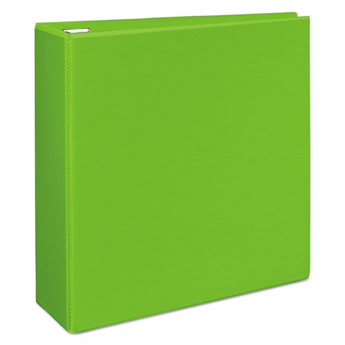 Avery® wholesale. Heavy-duty View Binder With Durahinge And Locking One Touch Ezd Rings, 3 Rings, 4" Capacity, 11 X 8.5, Chartreuse. HSD Wholesale: Janitorial Supplies, Breakroom Supplies, Office Supplies.