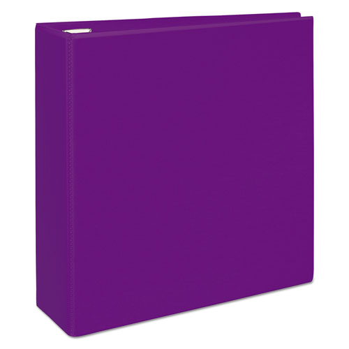 Avery® wholesale. Heavy-duty View Binder With Durahinge And Locking One Touch Ezd Rings, 3 Rings, 4" Capacity, 11 X 8.5, Purple. HSD Wholesale: Janitorial Supplies, Breakroom Supplies, Office Supplies.