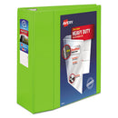 Avery® wholesale. AVERY Heavy-duty View Binder With Durahinge And Locking One Touch Ezd Rings, 3 Rings, 5" Capacity, 11 X 8.5, Chartreuse. HSD Wholesale: Janitorial Supplies, Breakroom Supplies, Office Supplies.