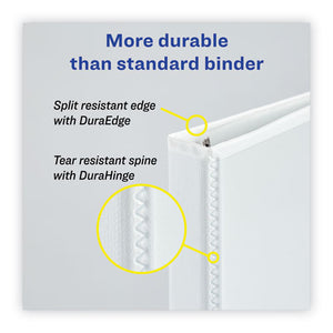 Avery® wholesale. AVERY Heavy-duty Non Stick View Binder With Durahinge And Slant Rings, 3 Rings, 4" Capacity, 11 X 8.5, White, 2-pack. HSD Wholesale: Janitorial Supplies, Breakroom Supplies, Office Supplies.