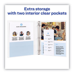 Avery® wholesale. AVERY Heavy-duty Non Stick View Binder With Durahinge And Slant Rings, 3 Rings, 4" Capacity, 11 X 8.5, White, 2-pack. HSD Wholesale: Janitorial Supplies, Breakroom Supplies, Office Supplies.