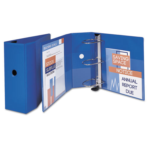 Avery® wholesale. Heavy-duty Non-view Binder With Durahinge, Locking One Touch Ezd Rings And Thumb Notch, 3 Rings, 5" Capacity, 11 X 8.5, Blue. HSD Wholesale: Janitorial Supplies, Breakroom Supplies, Office Supplies.