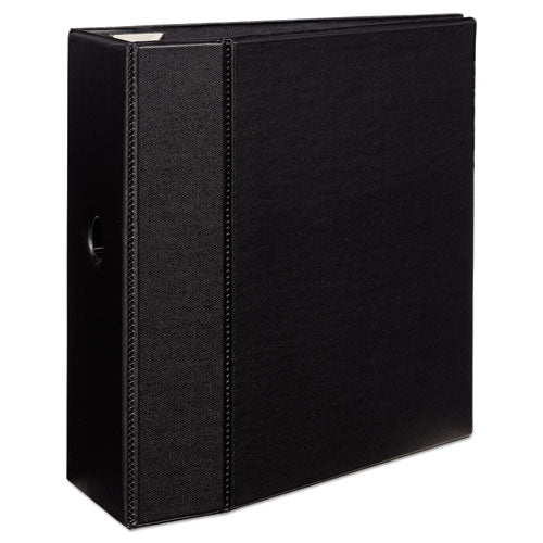 Avery® wholesale. Heavy-duty Non-view Binder With Durahinge, Locking One Touch Ezd Rings And Thumb Notch, 3 Rings, 5" Capacity, 11 X 8.5, Black. HSD Wholesale: Janitorial Supplies, Breakroom Supplies, Office Supplies.