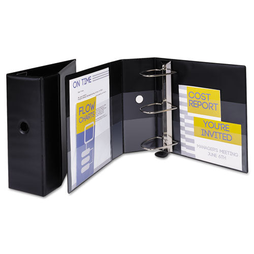 Avery® wholesale. Heavy-duty Non-view Binder With Durahinge, Locking One Touch Ezd Rings And Thumb Notch, 3 Rings, 5" Capacity, 11 X 8.5, Black. HSD Wholesale: Janitorial Supplies, Breakroom Supplies, Office Supplies.