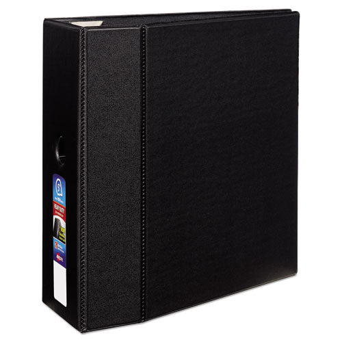 Avery® wholesale. Heavy-duty Non-view Binder With Durahinge, Locking One Touch Ezd Rings And Thumb Notch, 3 Rings, 5" Capacity, 11 X 8.5, Black. HSD Wholesale: Janitorial Supplies, Breakroom Supplies, Office Supplies.