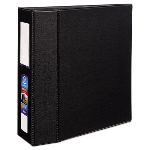 Avery® wholesale. Heavy-duty Non-view Binder With Durahinge, Three Locking One Touch Ezd Rings And Spine Label, 4" Capacity, 11 X 8.5, Black. HSD Wholesale: Janitorial Supplies, Breakroom Supplies, Office Supplies.