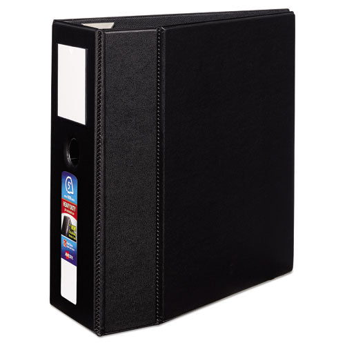 Avery® wholesale. Heavy-duty Non-view Binder, Durahinge, Three Locking One Touch Ezd Rings, Spine Label, Thumb Notch, 5" Cap, 11 X 8.5, Black. HSD Wholesale: Janitorial Supplies, Breakroom Supplies, Office Supplies.