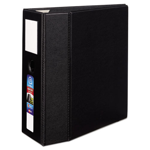 Avery® wholesale. Heavy-duty Non-view Binder, Durahinge, Three Locking One Touch Ezd Rings, Spine Label, Thumb Notch, 5" Cap, 11 X 8.5, Black. HSD Wholesale: Janitorial Supplies, Breakroom Supplies, Office Supplies.