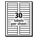 Avery® wholesale. AVERY Removable File Folder Labels With Sure Feed Technology, 0.66 X 3.44, White, 30-sheet, 25 Sheets-pack. HSD Wholesale: Janitorial Supplies, Breakroom Supplies, Office Supplies.