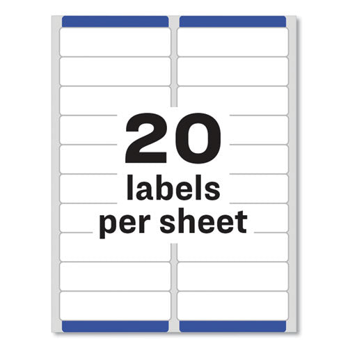 Avery® wholesale. AVERY Easy Peel White Address Labels W- Sure Feed Technology, Inkjet Printers, 1 X 4, White, 20-sheet, 25 Sheets-pack. HSD Wholesale: Janitorial Supplies, Breakroom Supplies, Office Supplies.