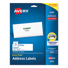 Load image into Gallery viewer, Avery® wholesale. AVERY Easy Peel White Address Labels W- Sure Feed Technology, Inkjet Printers, 1.33 X 4, White, 14-sheet, 25 Sheets-pack. HSD Wholesale: Janitorial Supplies, Breakroom Supplies, Office Supplies.