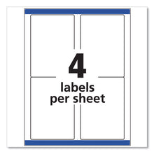 Load image into Gallery viewer, Avery® wholesale. AVERY Shipping Labels W- Trueblock Technology, Inkjet Printers, 3.5 X 5, White, 4-sheet, 25 Sheets-pack. HSD Wholesale: Janitorial Supplies, Breakroom Supplies, Office Supplies.