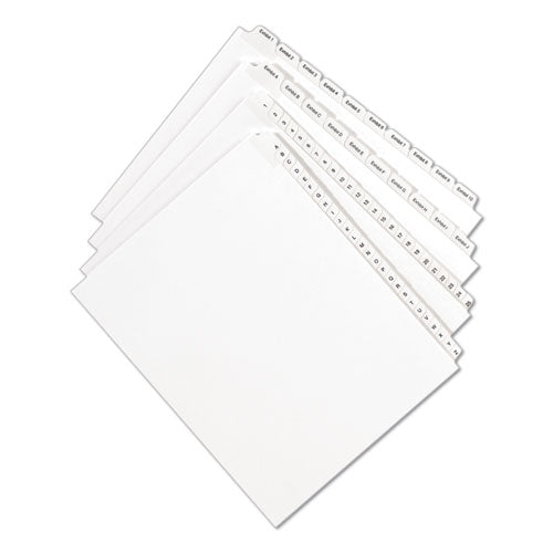 Avery® wholesale. AVERY Preprinted Legal Exhibit Side Tab Index Dividers, Allstate Style, 10-tab, 4, 11 X 8.5, White, 25-pack. HSD Wholesale: Janitorial Supplies, Breakroom Supplies, Office Supplies.