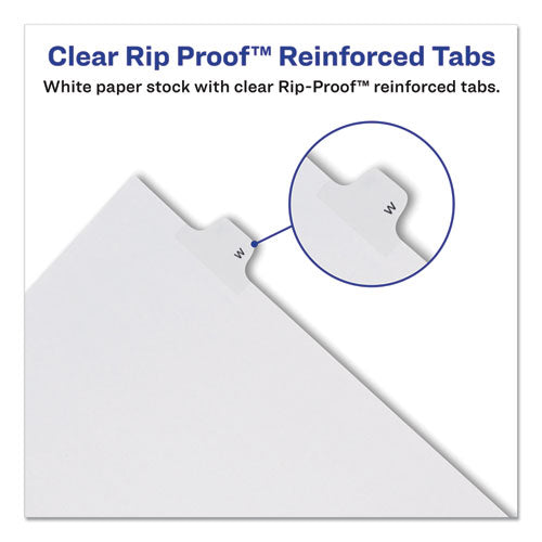 Avery® wholesale. AVERY Preprinted Legal Exhibit Side Tab Index Dividers, Allstate Style, 10-tab, 5, 11 X 8.5, White, 25-pack. HSD Wholesale: Janitorial Supplies, Breakroom Supplies, Office Supplies.