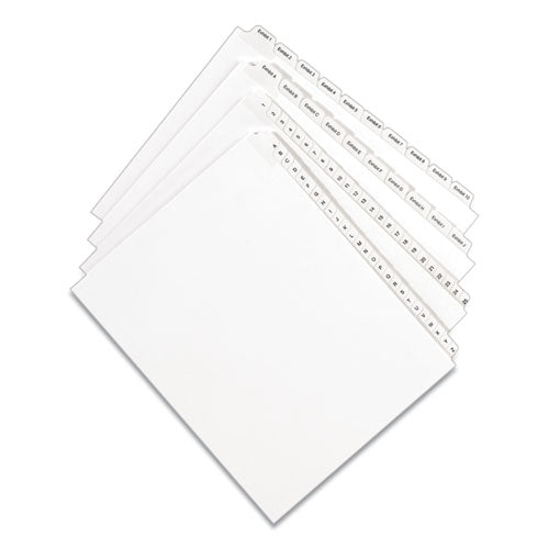 Avery® wholesale. AVERY Preprinted Legal Exhibit Side Tab Index Dividers, Allstate Style, 10-tab, 5, 11 X 8.5, White, 25-pack. HSD Wholesale: Janitorial Supplies, Breakroom Supplies, Office Supplies.