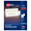 Avery® wholesale. AVERY Half-fold Greeting Cards, Inkjet, 5 1-2 X 8.5, Matte White, 30-box W-envelopes. HSD Wholesale: Janitorial Supplies, Breakroom Supplies, Office Supplies.