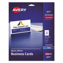 Avery® wholesale. AVERY Printable Microperforated Business Cards With Sure Feed Technology, Inkjet, 2 X 3.5, White, Matte, 250-pack. HSD Wholesale: Janitorial Supplies, Breakroom Supplies, Office Supplies.