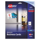 Avery® wholesale. AVERY Magnetic Business Cards, 2 X 3 1-2, White, 10-sheet, 30-pack. HSD Wholesale: Janitorial Supplies, Breakroom Supplies, Office Supplies.