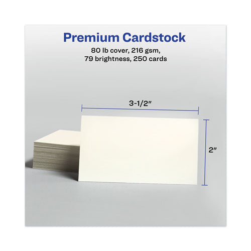 Avery® wholesale. AVERY Printable Microperforated Business Cards With Sure Feed Technology, Inkjet, 2 X 3.5, Ivory, Matte, 250-pack. HSD Wholesale: Janitorial Supplies, Breakroom Supplies, Office Supplies.
