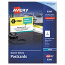 Avery® wholesale. AVERY Postcards, Inkjet, 4 X 6, 2 Cards-sheet, White, 100 Cards-box. HSD Wholesale: Janitorial Supplies, Breakroom Supplies, Office Supplies.