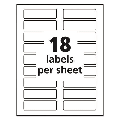 Avery® wholesale. AVERY Removable File Folder Labels With Sure Feed Technology, 0.94 X 3.44, White, 18-sheet, 25 Sheets-pack. HSD Wholesale: Janitorial Supplies, Breakroom Supplies, Office Supplies.