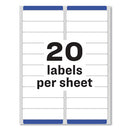 Avery® wholesale. AVERY Easy Peel White Address Labels W- Sure Feed Technology, Inkjet Printers, 1 X 4, White, 20-sheet, 100 Sheets-box. HSD Wholesale: Janitorial Supplies, Breakroom Supplies, Office Supplies.