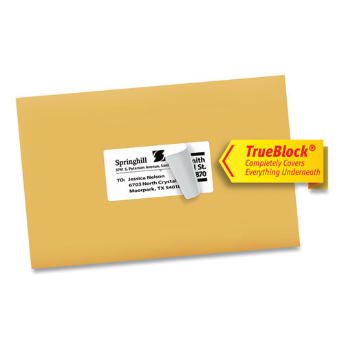 Avery® wholesale. AVERY Shipping Labels W- Trueblock Technology, Inkjet Printers, 2 X 4, White, 10-sheet, 100 Sheets-box. HSD Wholesale: Janitorial Supplies, Breakroom Supplies, Office Supplies.