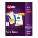 Avery® wholesale. AVERY Lanyard-style Badge Holder W-laser-inkjet Inserts, Top Load, 4.25 X 6, We, 25-pk. HSD Wholesale: Janitorial Supplies, Breakroom Supplies, Office Supplies.