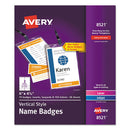 Avery® wholesale. AVERY Lanyard-style Badge Holder W-laser-inkjet Inserts, Top Load, 4.25 X 6, We, 75-pk. HSD Wholesale: Janitorial Supplies, Breakroom Supplies, Office Supplies.