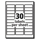 Avery® wholesale. AVERY Matte Clear Easy Peel Mailing Labels W- Sure Feed Technology, Inkjet Printers, 1 X 2.63, Clear, 30-sheet, 25 Sheets-pack. HSD Wholesale: Janitorial Supplies, Breakroom Supplies, Office Supplies.