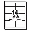 Avery® wholesale. AVERY Matte Clear Easy Peel Mailing Labels W- Sure Feed Technology, Inkjet Printers, 1.33 X 4, Clear, 14-sheet, 25 Sheets-pack. HSD Wholesale: Janitorial Supplies, Breakroom Supplies, Office Supplies.
