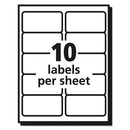 Avery® wholesale. AVERY Matte Clear Easy Peel Mailing Labels W- Sure Feed Technology, Inkjet Printers, 2 X 4, Clear, 10-sheet, 25 Sheets-pack. HSD Wholesale: Janitorial Supplies, Breakroom Supplies, Office Supplies.