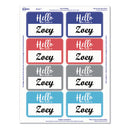 Avery® wholesale. AVERY Flexible Adhesive Name Badge Labels, "hello", 3 3-8 X 2 1-3, Assorted, 120-pk. HSD Wholesale: Janitorial Supplies, Breakroom Supplies, Office Supplies.