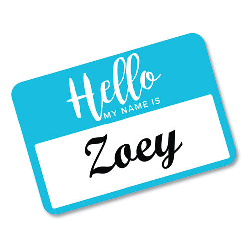 Avery® wholesale. AVERY Flexible Adhesive Name Badge Labels, "hello", 3 3-8 X 2 1-3, Assorted, 120-pk. HSD Wholesale: Janitorial Supplies, Breakroom Supplies, Office Supplies.
