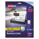 Avery® wholesale. True Print Clean Edge Business Cards, Inkjet, 2 X 3 1-2, White, 200-pack. HSD Wholesale: Janitorial Supplies, Breakroom Supplies, Office Supplies.