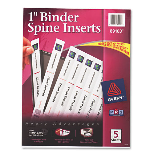 Avery® wholesale. AVERY Binder Spine Inserts, 1