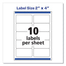 Avery® wholesale. AVERY Shipping Labels W- Trueblock Technology, Inkjet-laser Printers, 2 X 4, White, 10-sheet, 500 Sheets-box. HSD Wholesale: Janitorial Supplies, Breakroom Supplies, Office Supplies.