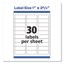 Avery® wholesale. AVERY Easy Peel White Address Labels W- Sure Feed Technology, Laser Printers, 1 X 2.63, White, 30-sheet, 500 Sheets-box. HSD Wholesale: Janitorial Supplies, Breakroom Supplies, Office Supplies.