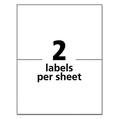 Avery® wholesale. AVERY White Shipping Labels-bulk Packs, Inkjet-laser Printers, 5.5 X 8.5, White, 2-sheet, 250 Sheets-box. HSD Wholesale: Janitorial Supplies, Breakroom Supplies, Office Supplies.