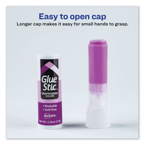 Avery® wholesale. AVERY Permanent Glue Stic Value Pack, 0.26 Oz, Applies Purple, Dries Clear, 18-pack. HSD Wholesale: Janitorial Supplies, Breakroom Supplies, Office Supplies.