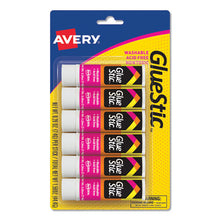 Load image into Gallery viewer, Avery® wholesale. AVERY Permanent Glue Stic Value Pack, 0.26 Oz, Applies White, Dries Clear, 6-pack. HSD Wholesale: Janitorial Supplies, Breakroom Supplies, Office Supplies.