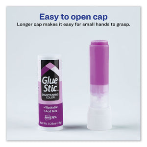 Avery® wholesale. AVERY Permanent Glue Stic Value Pack, 0.26 Oz, Applies Purple, Dries Clear, 6-pack. HSD Wholesale: Janitorial Supplies, Breakroom Supplies, Office Supplies.