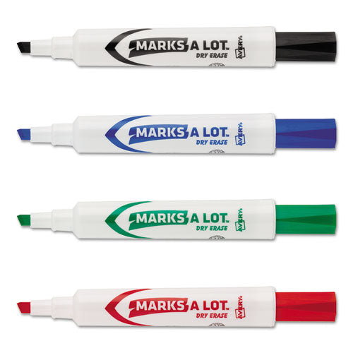 Avery® wholesale. AVERY Marks A Lot Desk-style Dry Erase Marker Value Pack, Broad Chisel Tip, Assorted Colors, 24-pack. HSD Wholesale: Janitorial Supplies, Breakroom Supplies, Office Supplies.