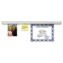 Load image into Gallery viewer, Advantus wholesale. Grip-a-strip Display Rail, 12 X 1 1-2, Aluminum Finish. HSD Wholesale: Janitorial Supplies, Breakroom Supplies, Office Supplies.