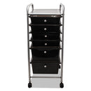 Advantus wholesale. Portable Drawer Organizer, 13w X 15.38d X 32.13h, Smoke-matte Gray. HSD Wholesale: Janitorial Supplies, Breakroom Supplies, Office Supplies.