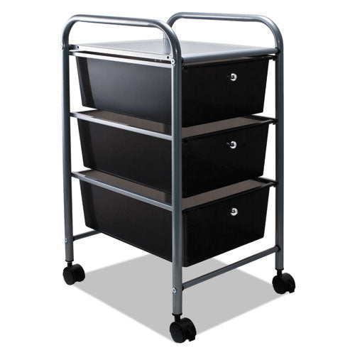 Advantus wholesale. Portable Drawer Organizer, 13w X 15.38d X 25.88h, Smoke-matte Gray. HSD Wholesale: Janitorial Supplies, Breakroom Supplies, Office Supplies.