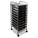 Advantus wholesale. Portable Drawer Organizer, 13w X 15.38d X 37.75h, Smoke-matte Gray. HSD Wholesale: Janitorial Supplies, Breakroom Supplies, Office Supplies.