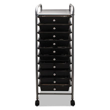 Load image into Gallery viewer, Advantus wholesale. Portable Drawer Organizer, 13w X 15.38d X 37.75h, Smoke-matte Gray. HSD Wholesale: Janitorial Supplies, Breakroom Supplies, Office Supplies.