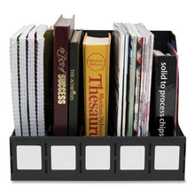 Load image into Gallery viewer, Advantus wholesale. Literature File, Five Slots, Black. HSD Wholesale: Janitorial Supplies, Breakroom Supplies, Office Supplies.